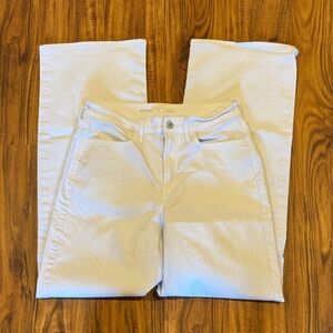 Old Navy Women's White Wide Leg Jeans